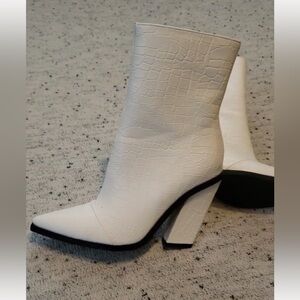 White Ankle Boots
